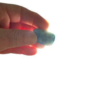 Beautiful Huge Loose Natural Larimar Gemstone Cabochon 37x23x8mm 83.35 Carat